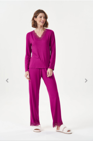 013564 - PIJAMA MANGA LONGA - ROSA